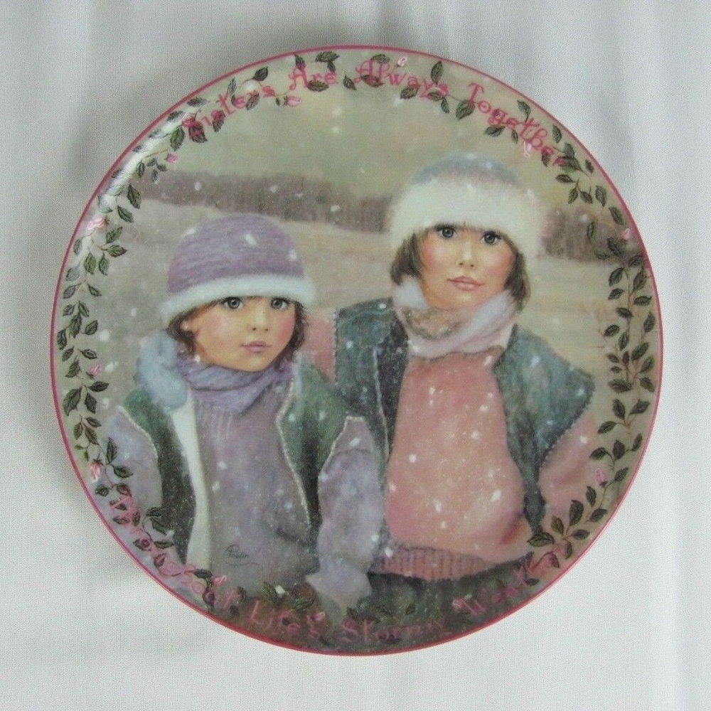 Sisters Are Always Together PLATE Lim Ed BRADFORD